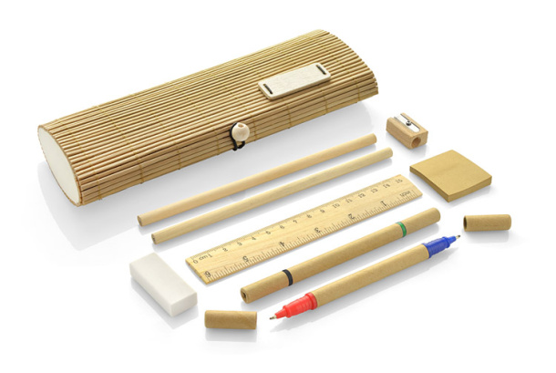 Wooden pencil shop case