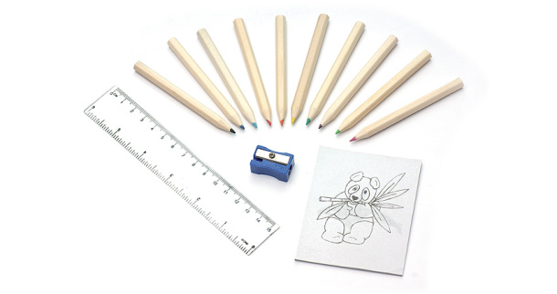 DECOR Colour pencils with colouring book - Stedman