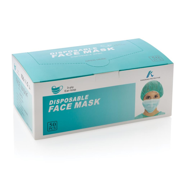  Troslojna kirurška maska za jednokratnu upotrebu, 50 komada