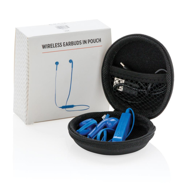  Wireless earbuds in pouch