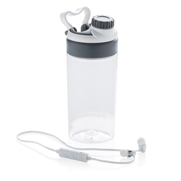  Leakproof bottle with wireless earbuds