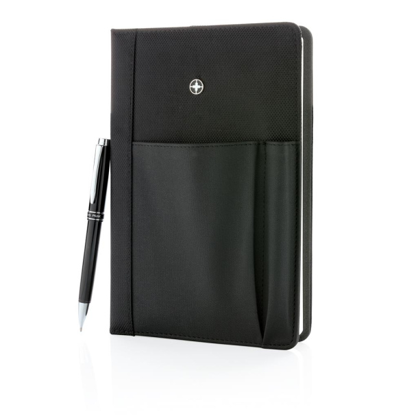  Swiss Peak refillable notebook and pen set