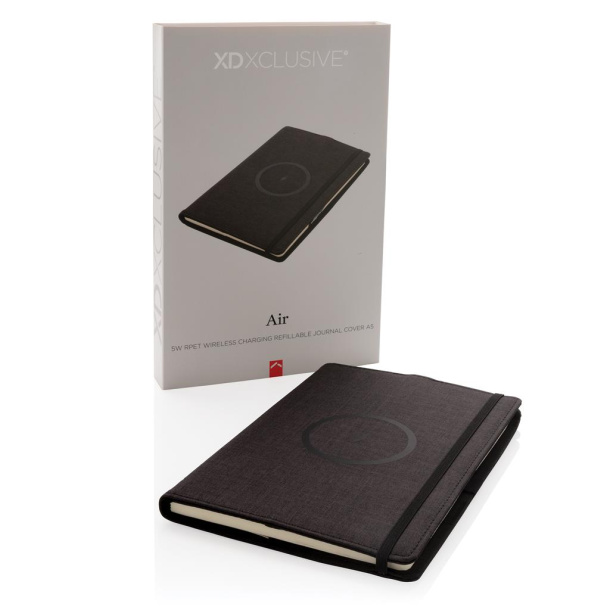  Air 5W RPET wireless charging refillable journal cover A5