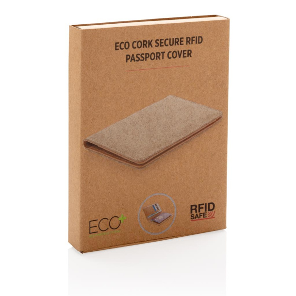  ekološki RFID etui od pluta za putovnicu