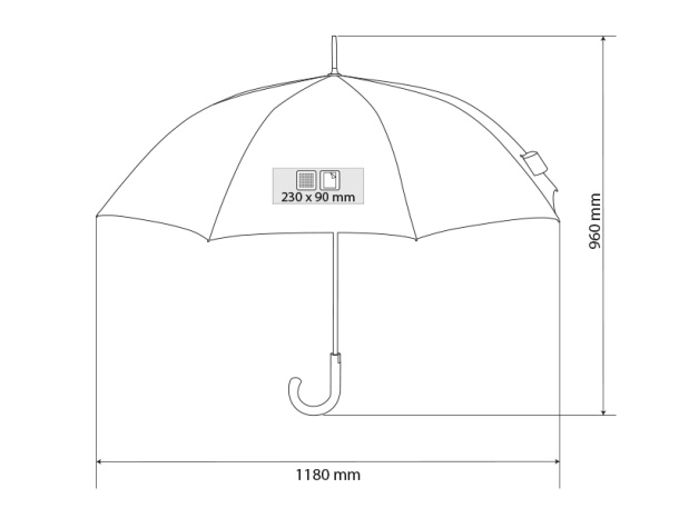 CARERA umbrella with automatic open - CASTELLI