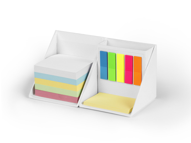 BLOCK carton pen stand with sticky notes