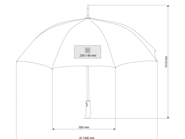 GOLFER umbrella with automatic opening - CASTELLI