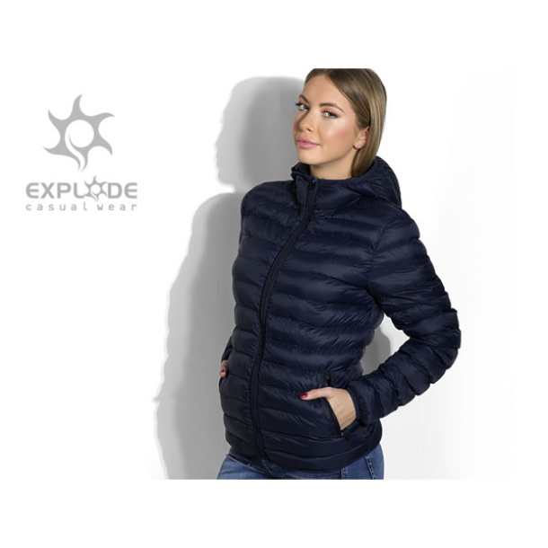 MORITZ WOMEN lightweight padded jacket with hood - EXPLODE