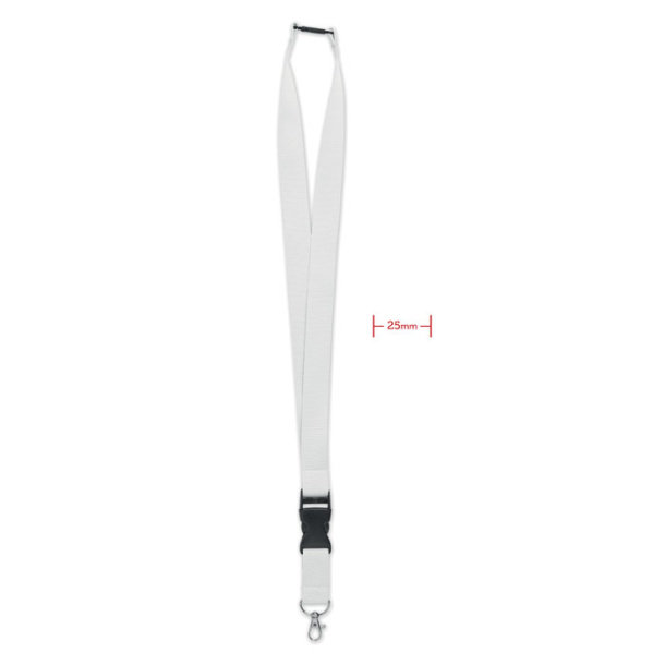 WIDE LANY Lanyard with metal hook 25mm