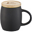 Hearth 400 ml ceramic mug with wooden coaster - Unbranded