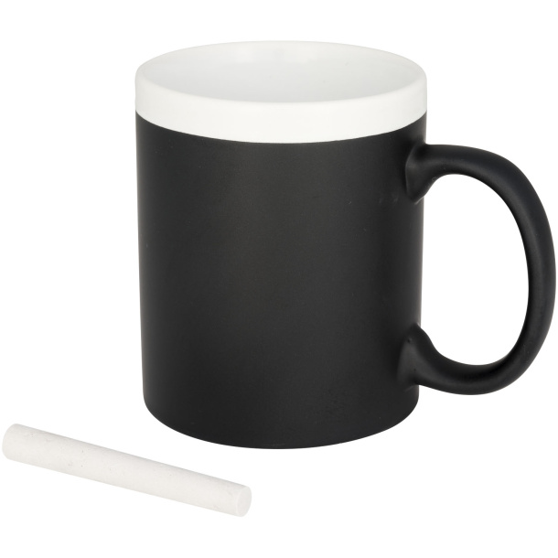 Chalk-write 330 ml ceramic mug - Bullet