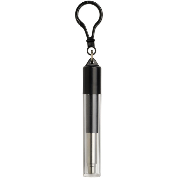 Zeya reusable stainless steel straw keychain - Bullet