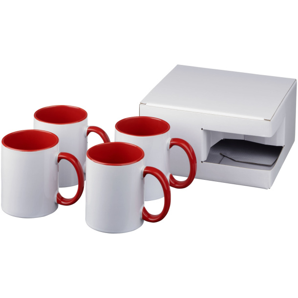Ceramic sublimation mug 4-pieces gift set - Bullet