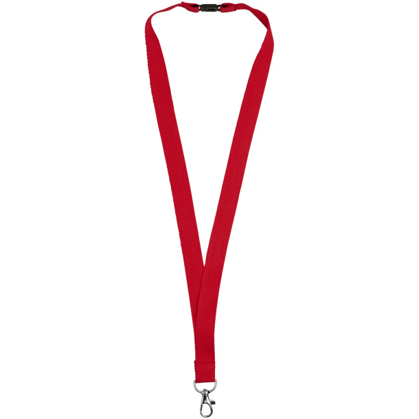 Dylan cotton lanyard with safety clip