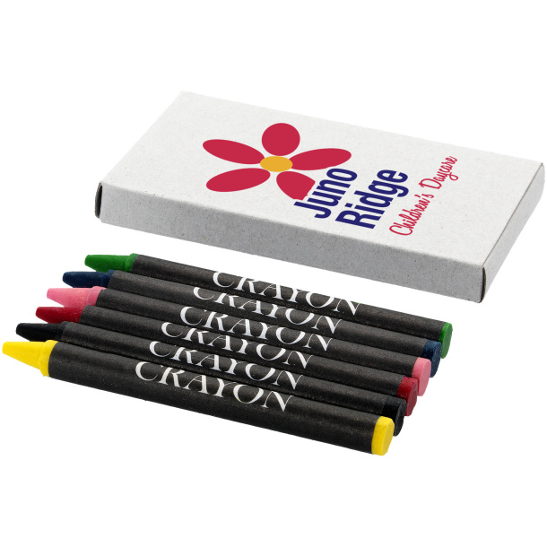 Ayo 6-piece coloured crayon set - Unbranded