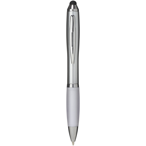 Nash stylus ballpoint with coloured grip - Unbranded