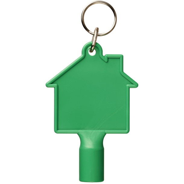 Maximilian house-shaped meterbox key with keychain - Unbranded