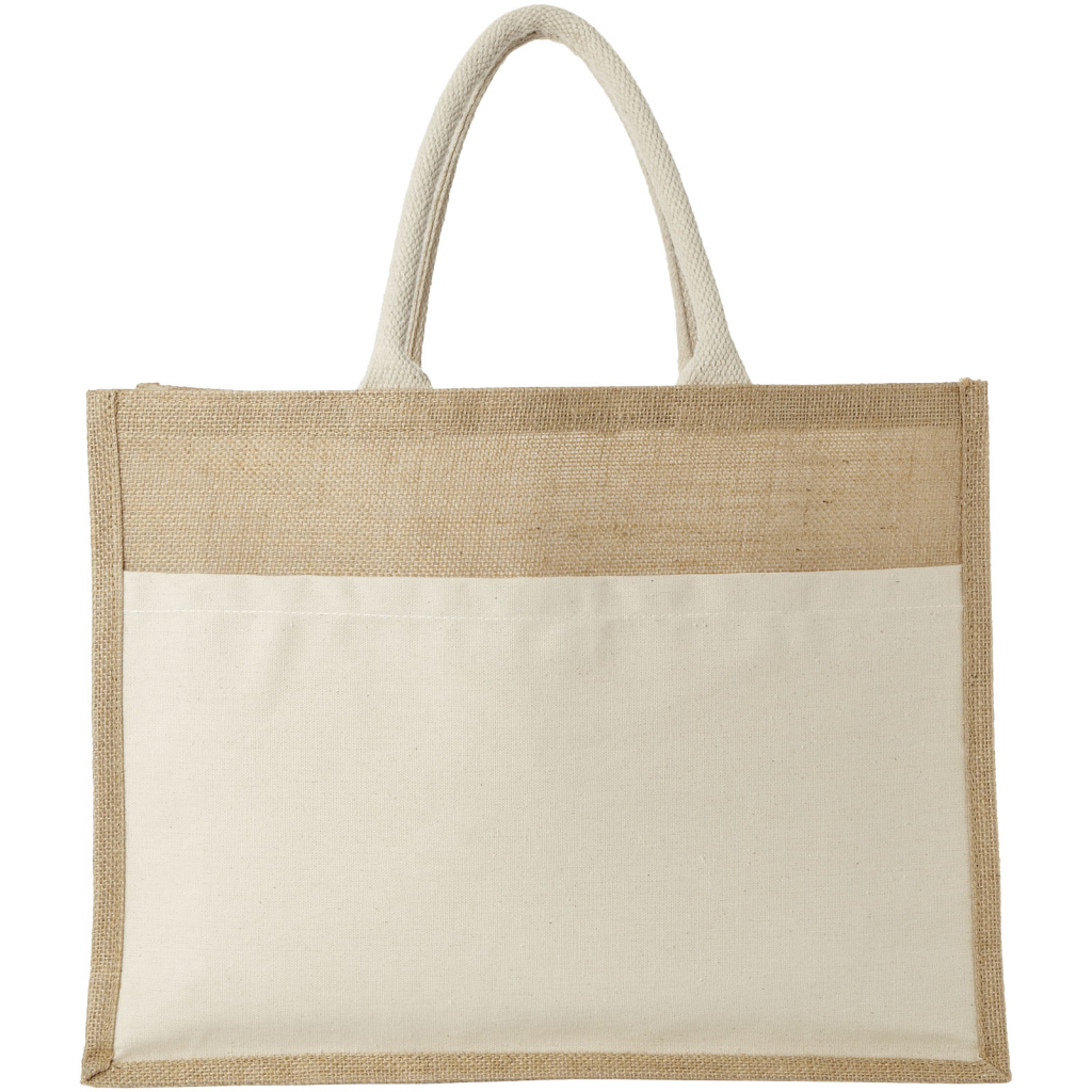 Mumbay Cotton pocket jute tote bag 11952600 Promoshop
