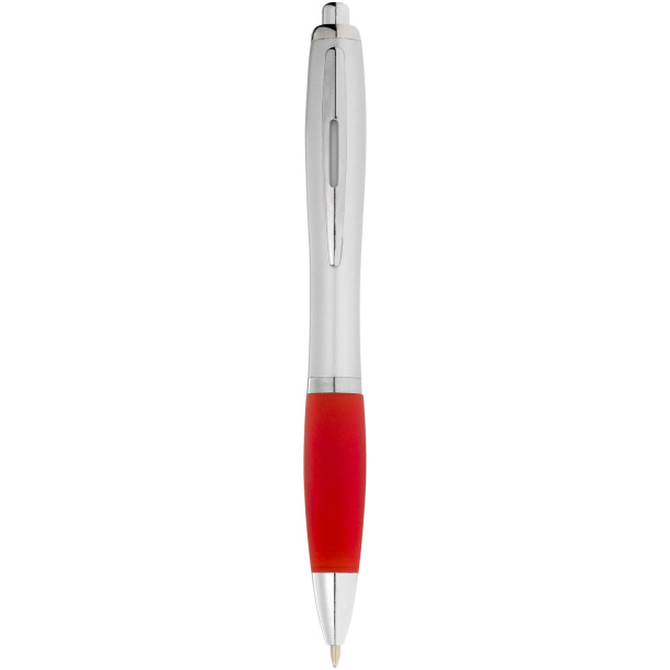 Nash srebrna kemijska olovka s drškom u boji - Unbranded