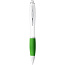 Nash bijela kemijska olovka s drškom u boji - Unbranded