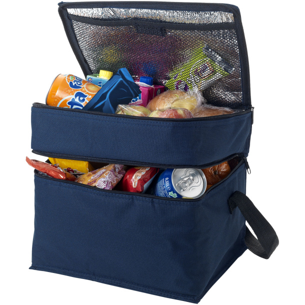 Oslo 2-zippered compartments cooler bag - Unbranded