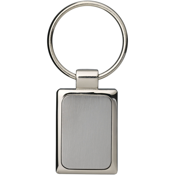 Sergio rectangular metal keychain - Bullet