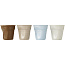 Milano 4-piece ceramic espresso cup set - Avenue