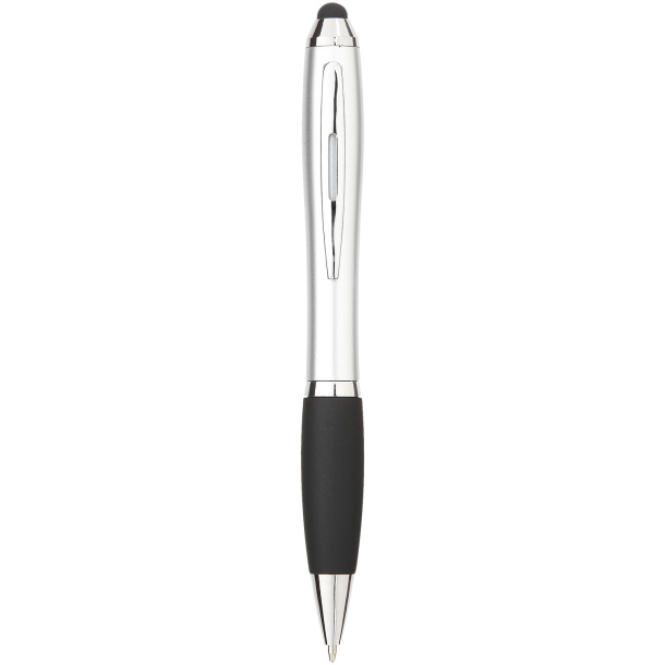 Nash coloured stylus ballpoint pen with black grip - Unbranded