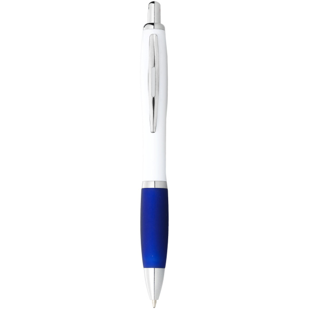 Nash bijela kemijska olovka s drškom u boji
