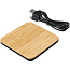 Leaf bamboo and fabric wireless charging pad - Unbranded