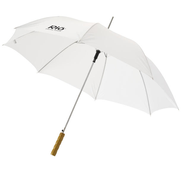 Lisa 23" auto open umbrella with wooden handle - Unbranded