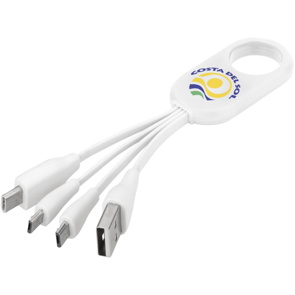 Troup 4-in-1 charging cable with type-C tip - Unbranded