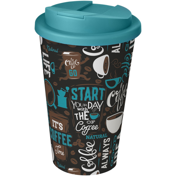 Brite-Americano® 350 ml tumbler with spill-proof lid - Unbranded