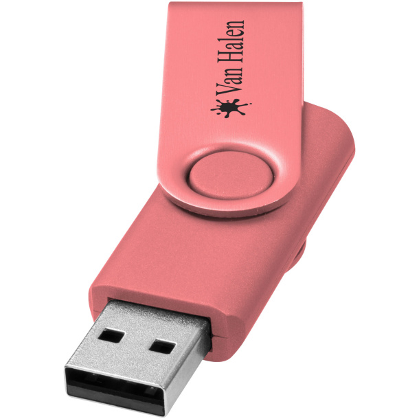 Rotate-metallic 4GB USB flash drive - Unbranded