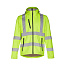 ZAGREB WORK High-visibility softshell jacket for men, with removable hood