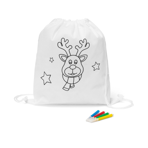 GLENCOE Children's colouring drawstring bag