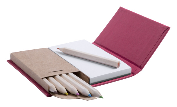 Lumar notepad with pencils