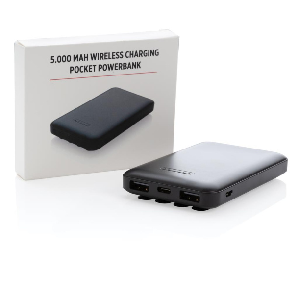  5.000 mAh wireless charging pocket powerbank