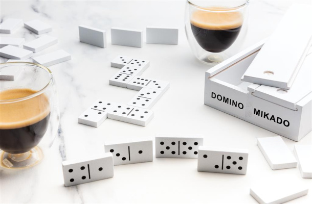  Deluxe mikado/domino in wooden box