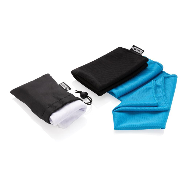  RPET sport towel in pouch