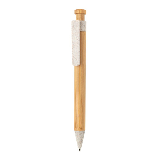  Kemijska olovka od bambusa s klipsom od eko-plastike
