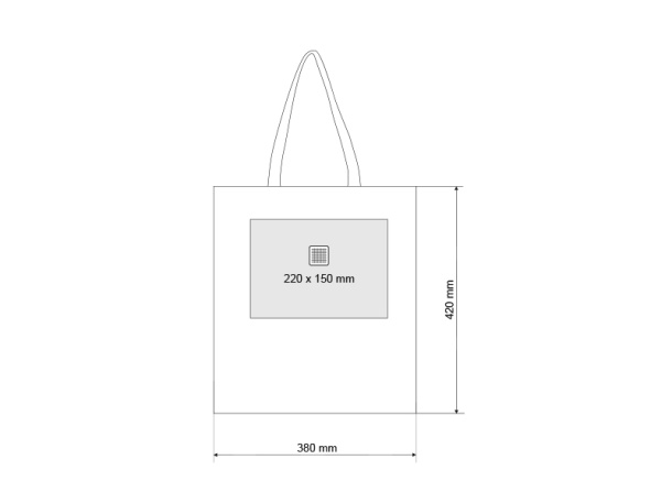 NATURELLA 140 cotton shopping bag, 140 g/m2 - BRUNO