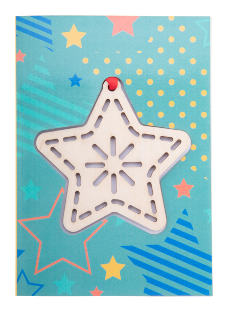 TreeCard Christmas card, star