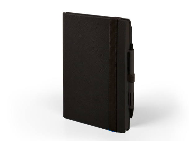 TEXTURE COLORE MAXI B5 notebook with elastic band, pen loop and coloured paper edges
