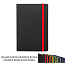 FLUX EDGE A5 notebook with elastic band and colored paper edges