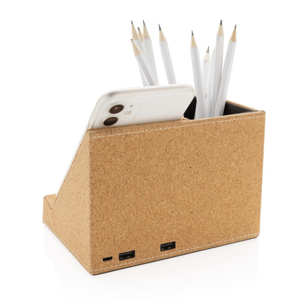  Cork pen holder and 5W wireless charger