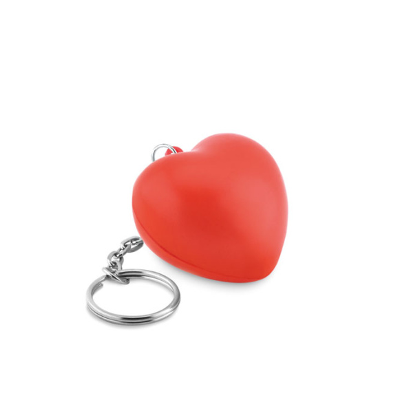 LOVY RING Keyring with PU heart