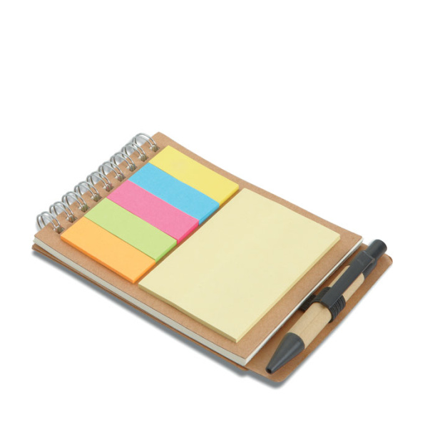 MULTIBOOK Notebook with pen sticky notes