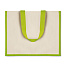 CAMPO DE FIORI Jute and canvas shopping bag