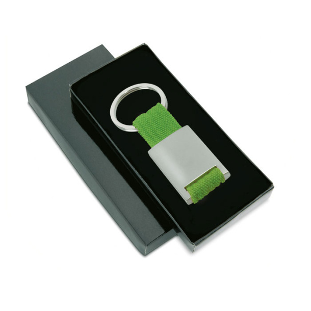 TECH Metal rectangular key ring